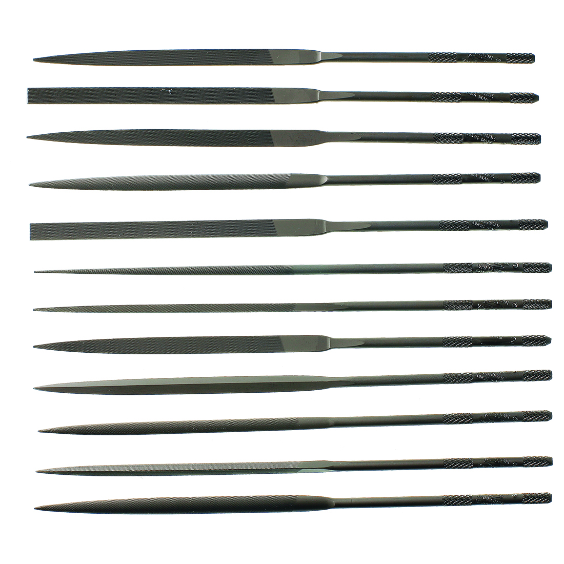 6 needle file set 200 mm - VALLORBE - Fov srl