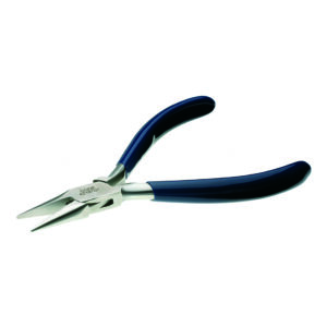 Pinza con becchi mezzi tondi con molla